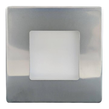 LED Āra kāpņu telpas apgaismojums LED/1,7W/230V 4000K IP44 spīdīgi hromēts