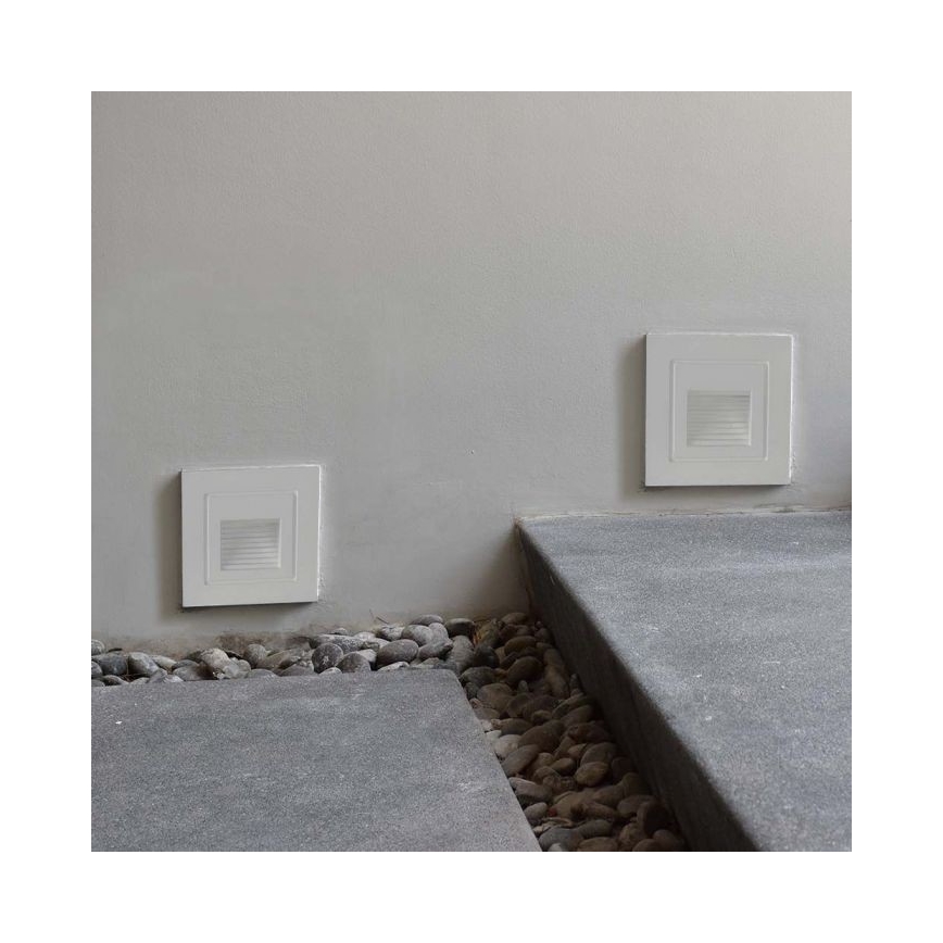 LED Āra kāpņu telpas apgaismojums LED/3W/230V 3000K IP65 balta