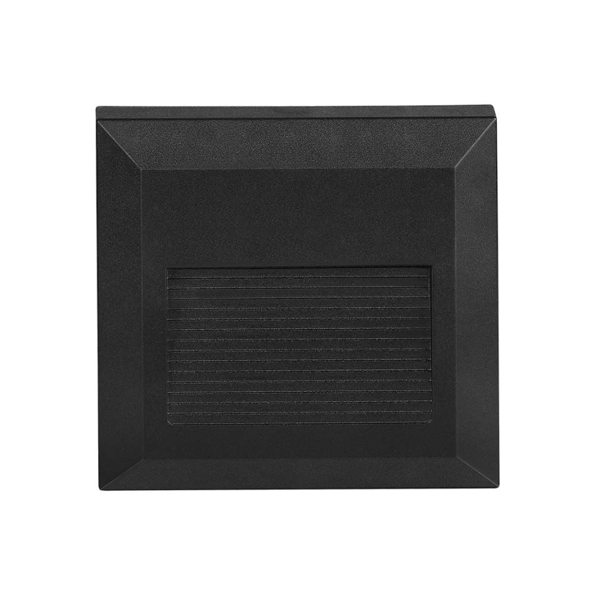 LED Āra kāpņu telpas lampa LED/2W/230V IP65 4000K melna