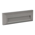 LED Āra kāpņu telpas lampa LED/3W/230V 4000K IP65 pelēka