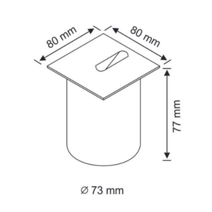 LED Āra kāpņutelpas apgaismojums ESPO LED/3W/230V matēts hroms IP54