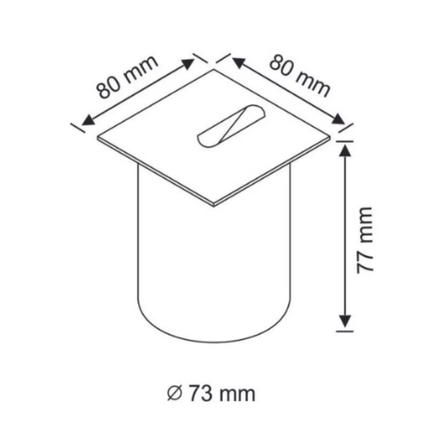 LED Āra kāpņutelpas apgaismojums ESPO LED/3W/230V matēts hroms IP54