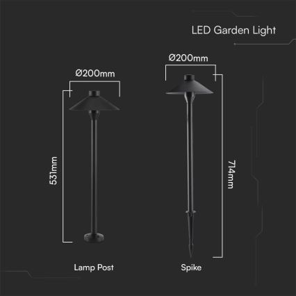 LED Āra lampa 2in1 LED/7W/230V IP65 3000K