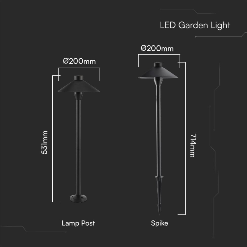 LED Āra lampa 2in1 LED/7W/230V IP65 3000K