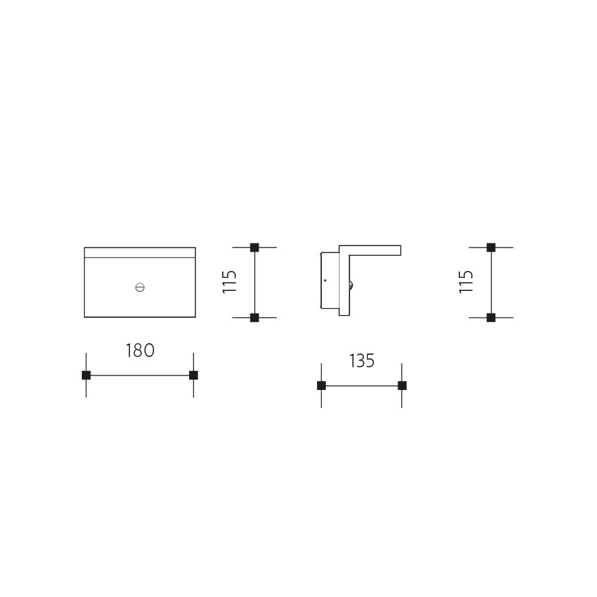 LED Āra sienas lampa ar sensoru NATURA LED/12W/230V 4000K IP54 brūna/antracīta