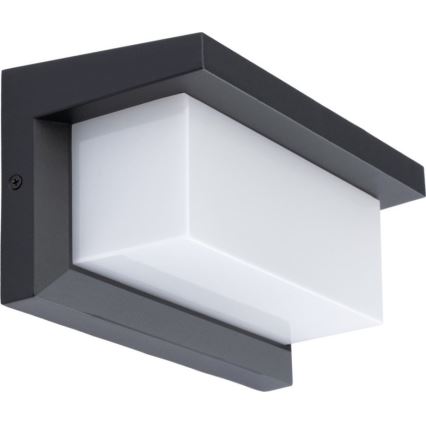 LED Āra sienas lampa ar spuldze ar krēslas sensoru NEELY 1xE27/9W/230V IP54 antracīta