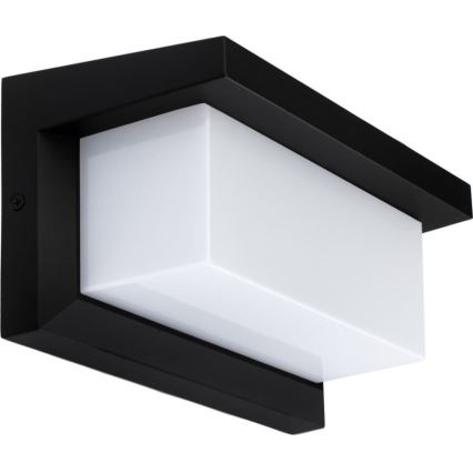 LED Āra sienas lampa ar spuldze ar krēslas sensoru NEELY 1xE27/9W/230V IP54 melna
