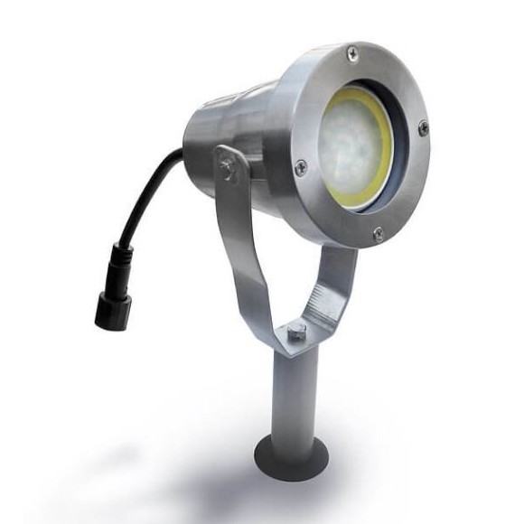 LED Āra lampa EASY CONNECT 1xGU10/4W/230V IP67 matēts hroms