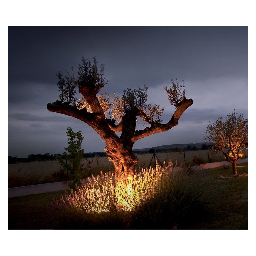 LED Āra lampa EASY CONNECT 1xGU10/6,5W/230V IP67 matēts hroms