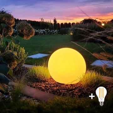 LED āra lampa GLOBO 1xE27/11W/230V Ø 30 cm IP44
