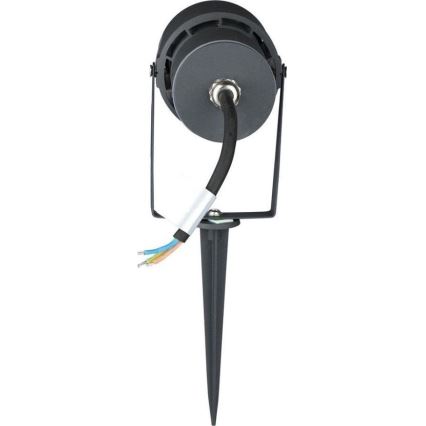 LED Āra lampa LED/12W/100-240V IP65 3000K pelēka