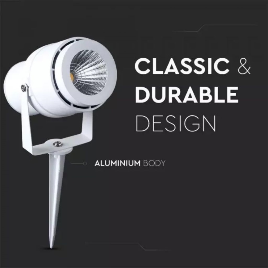 LED Āra lampa LED/12W/100-240V IP65 balta - zaļa lampa