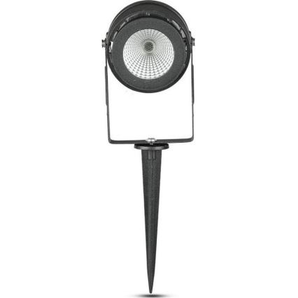 LED Āra lampa LED/12W/100-240V IP65 melna - zaļa lampa