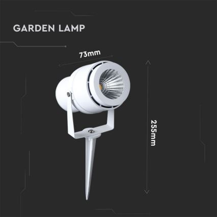 LED Āra lampa LED/12W/110-240V IP65 3000K balta