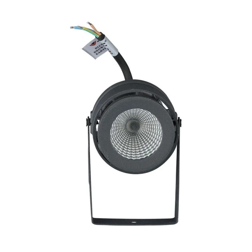 LED Āra lampa LED/12W/230V 4000K antracīta IP65