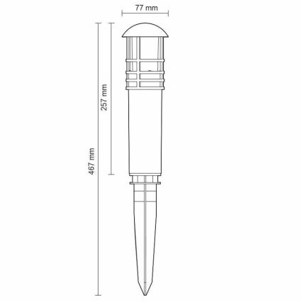 LED Āra lampa LED/3W/230V 2800K IP65