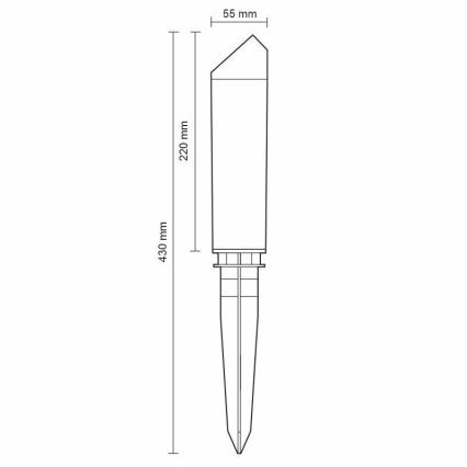 LED Āra lampa LED/3W/230V 2800K IP65