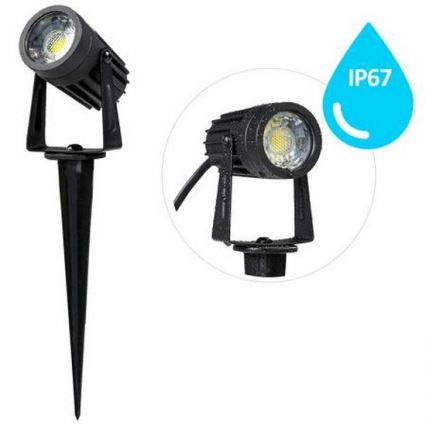 LED Āra lampa LED/3W/230V 4000K IP67 melna