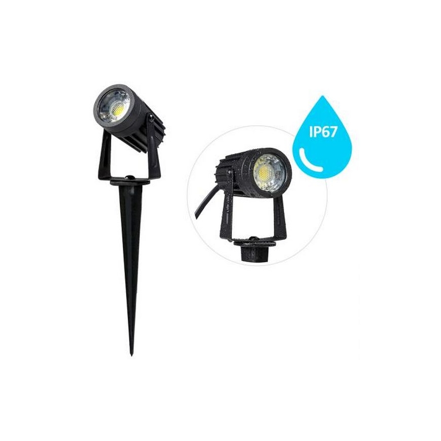 LED Āra lampa LED/3W/230V 4000K IP67 melna