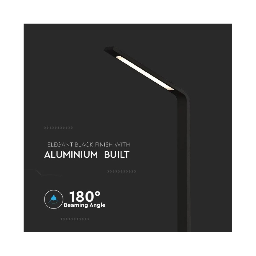 LED Āra lampa LED/5W/230V IP65 melna