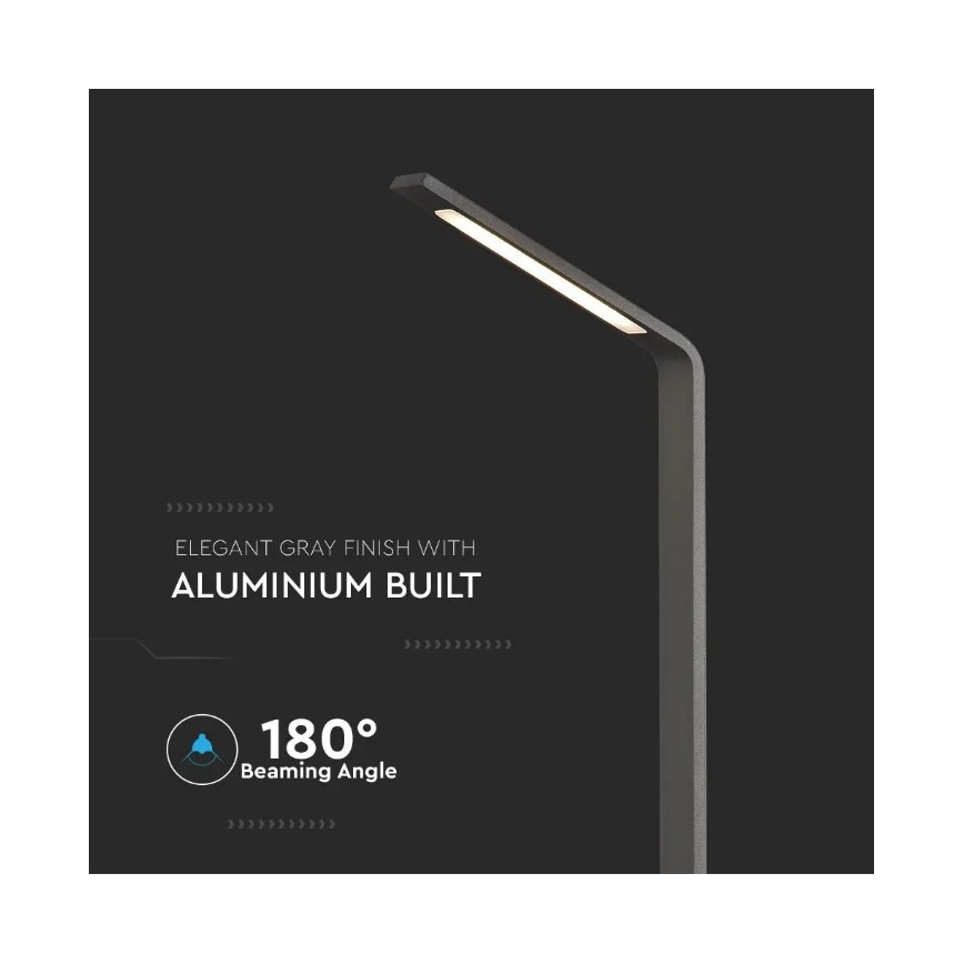 LED Āra lampa LED/6W/230V IP65 antracīta