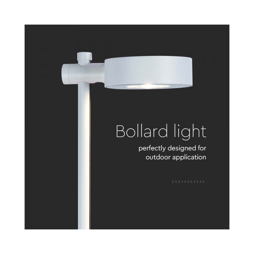 LED āra lampa LED/7W/230V 3000K IP65 balta 102 cm