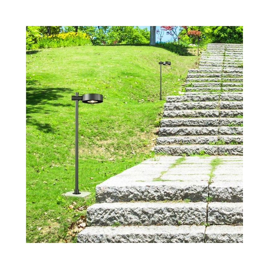 LED āra lampa LED/7W/230V 4000K IP65 melna