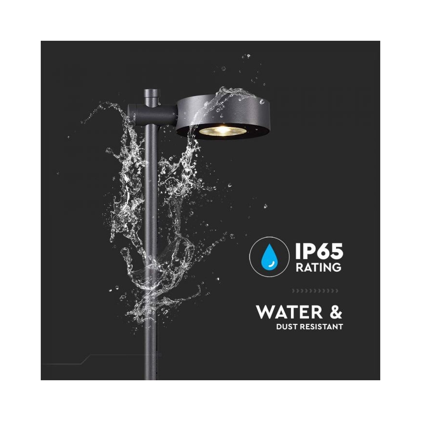 LED āra lampa LED/7W/230V 4000K IP65 melna