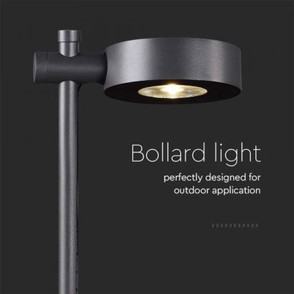 LED āra lampa LED/7W/230V 4000K IP65 melna