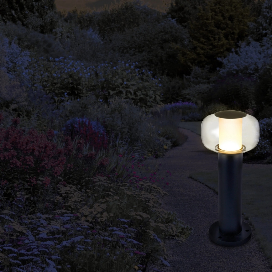 LED Āra lampa MALAGA LED/12W/230V 40 cm IP44 melna