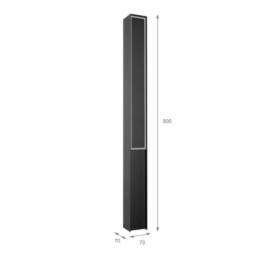 LED āra lampa MODO LED/23,4W/230V 4000K IP44 80 cm melna