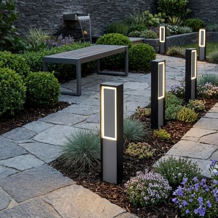LED āra lampa MODO LED/8W/230V 4000K IP54 50 cm melna