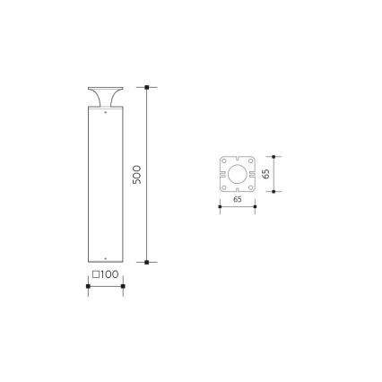 LED Āra lampa ORNELA LED/6W/230V 3000K IP54 brūna
