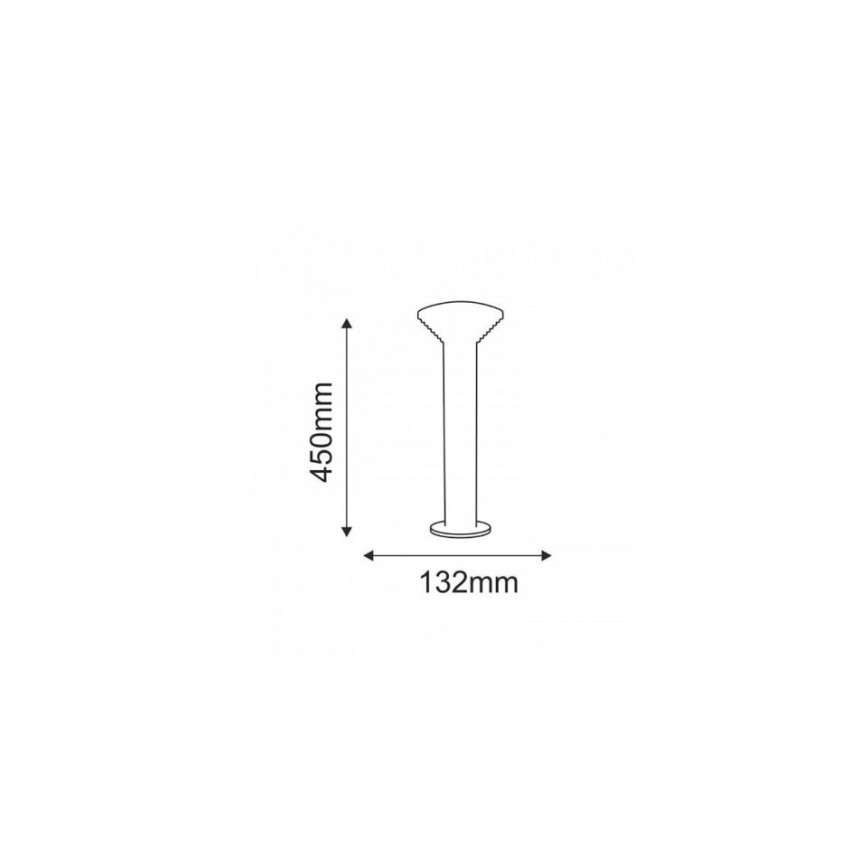 LED Āra lampa PIRAMIDA 1xLED/6,5W/230V IP44 45 cm