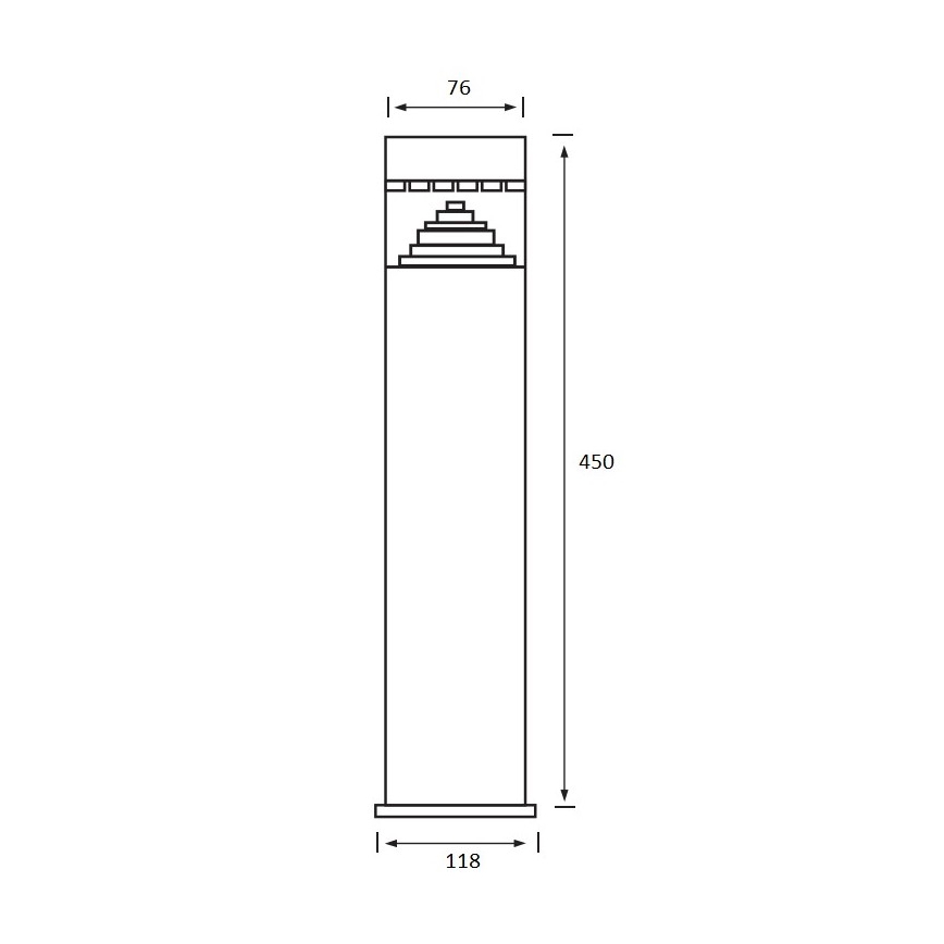 LED Āra lampa SALIX 1xLED/6W/230V IP44