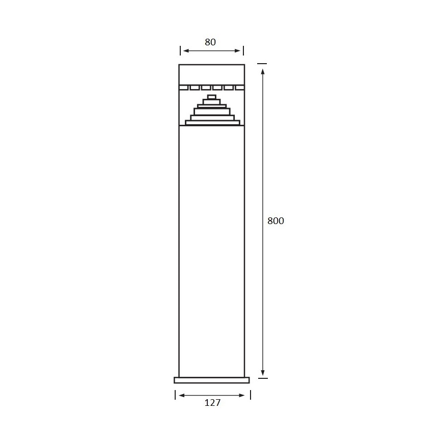 LED Āra lampa SALIX 1xLED/6W/230V IP44