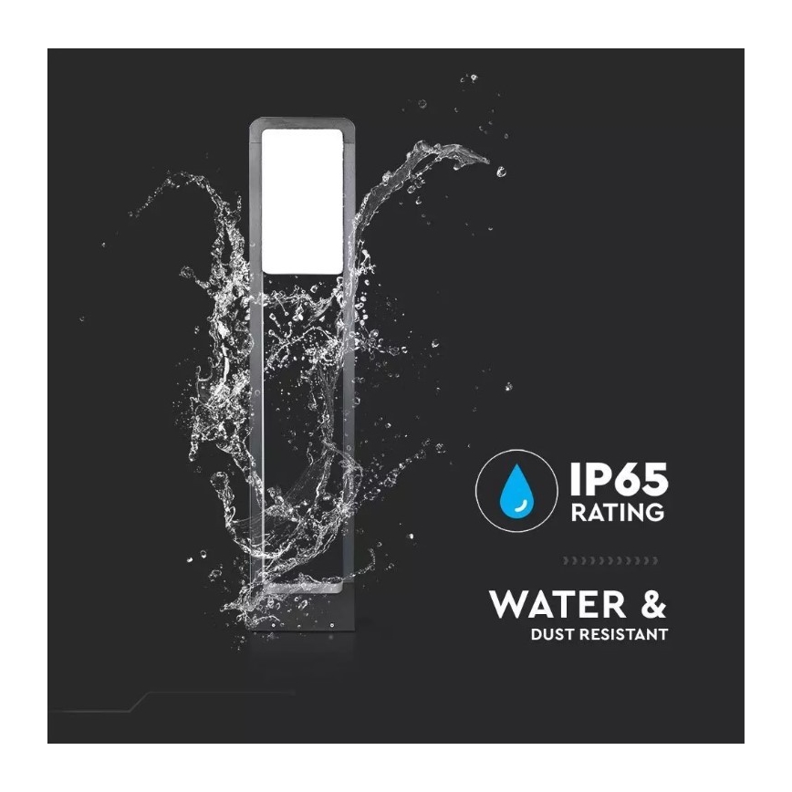 LED Āra lampa SAMSUNG CHIP LED/10W/230V 3000K IP65 melna