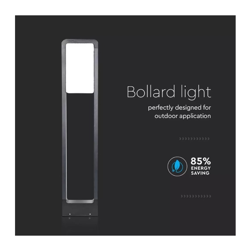 LED Āra lampa SAMSUNG CHIP LED/10W/230V 3000K IP65 melna