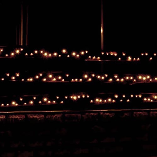 LED Āra lampiņu virtene 70m 1000xLED/0,06W/230V silti balta IP44