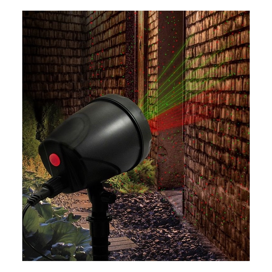 LED Āra lāzera projektors LED/5W/230V IP44