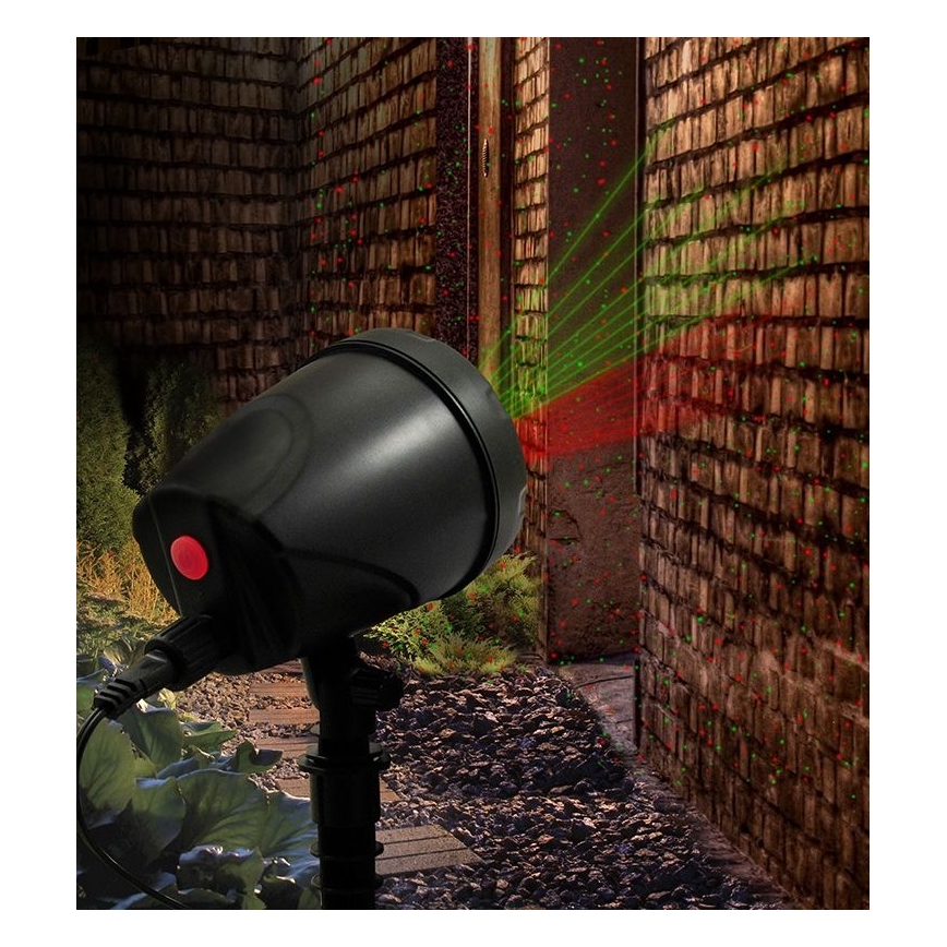 LED Āra lāzera projektors LED/5W/230V IP44