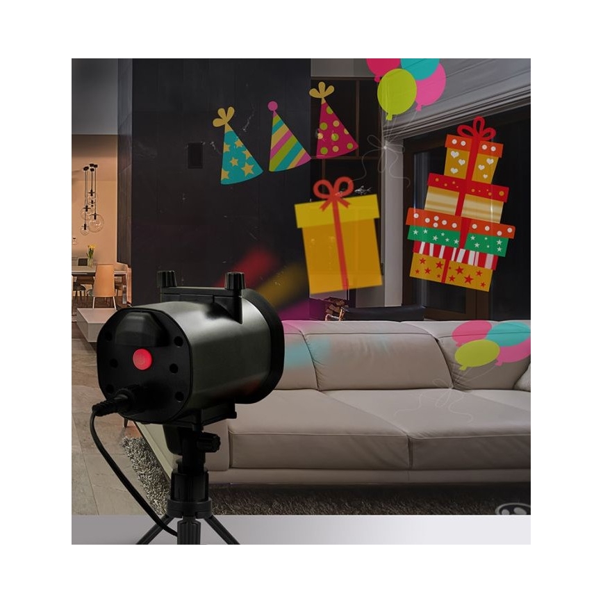 LED Āra lāzera projektors LED/5W/230V IP44