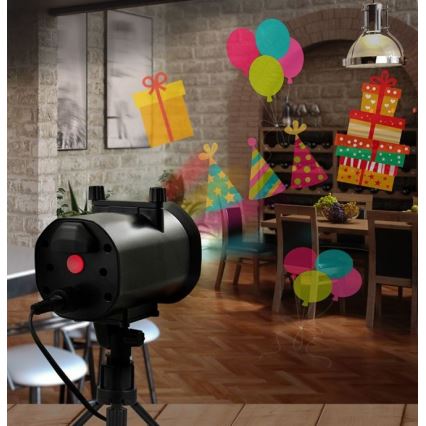 LED Āra lāzera projektors LED/5W/230V IP44