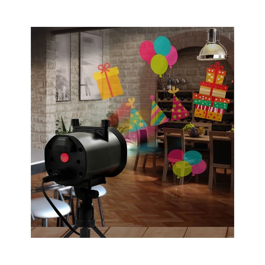 LED Āra lāzera projektors LED/5W/230V IP44