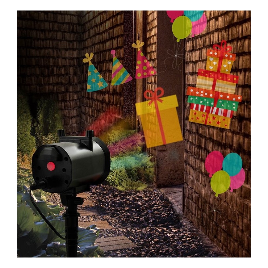 LED Āra lāzera projektors LED/5W/230V IP44