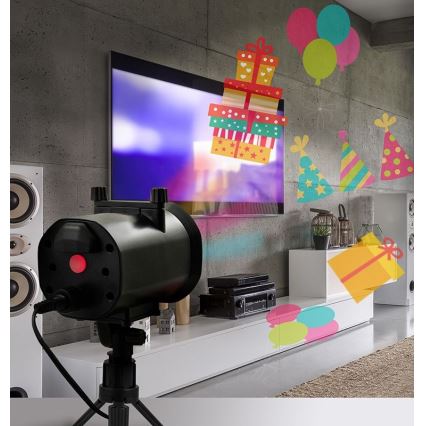 LED Āra lāzera projektors LED/5W/230V IP44