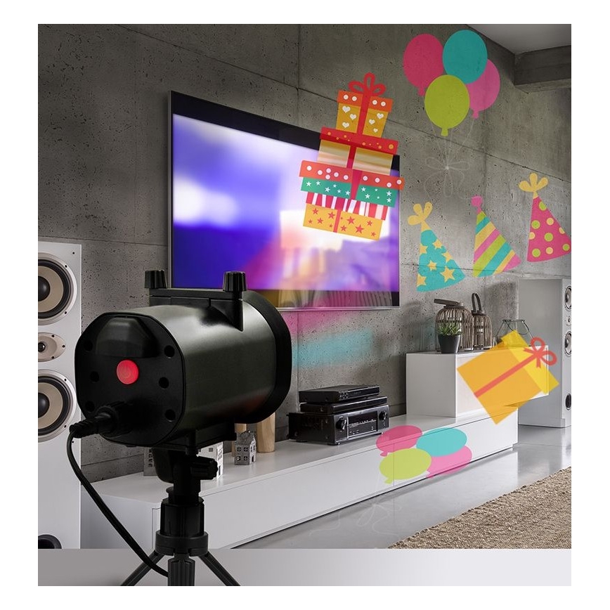 LED Āra lāzera projektors LED/5W/230V IP44