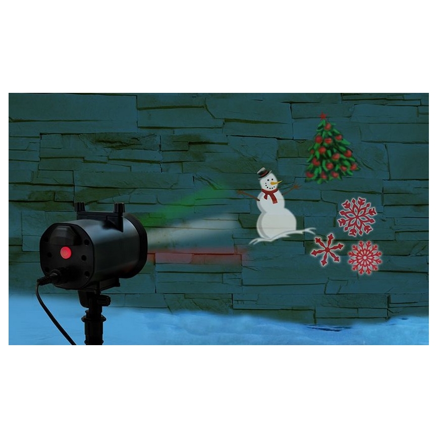 LED Āra lāzera projektors LED/5W/230V IP44