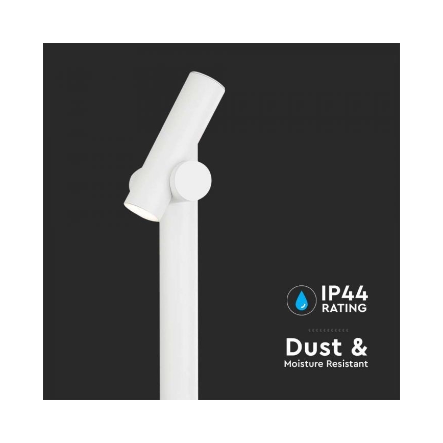 LED Āra locāma lampa LED/4W/230V 4000K IP44 100 cm balta