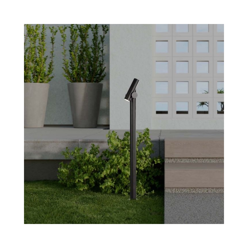 LED Āra locāma lampa LED/4W/230V 4000K IP44 100 cm melna